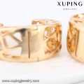 91891 Xuping 18k plated copper alloy hoop earring without zircon